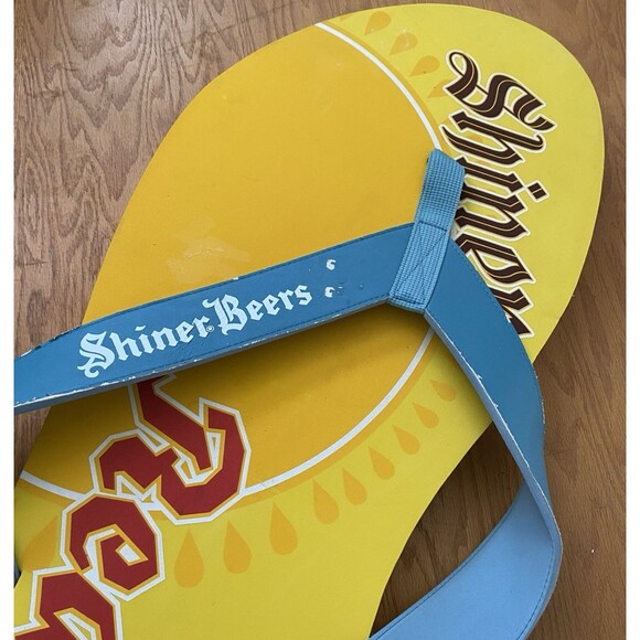 Shiner Ruby Redbird Promotional HUGE Flip Flop 35”x 10” RARE! - Picture 1 of 11